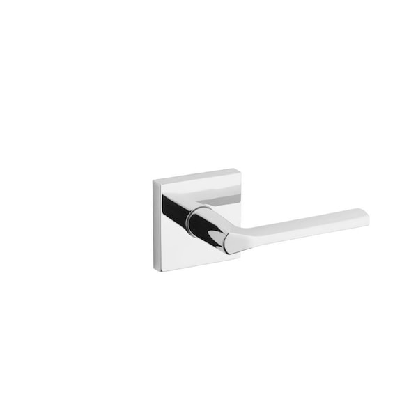 Kwikset Lisbon Lever with Square Rose Interior Dummy Handleset Trim New Chassis Bright Chrome Finish 968LSLSQT-26 - main